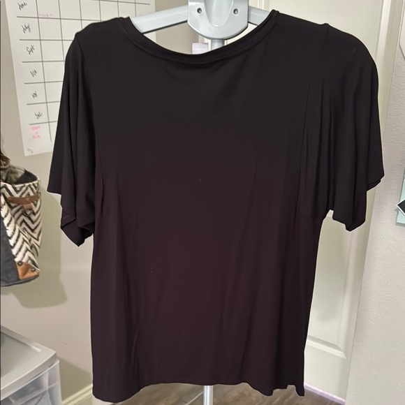 Chico's Classic Black Short Sleeve Slinky Tee - Picture 4 of 10